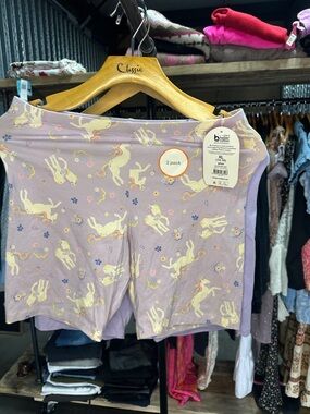 wonder nation Lavender Unicorn Pajama Shorts